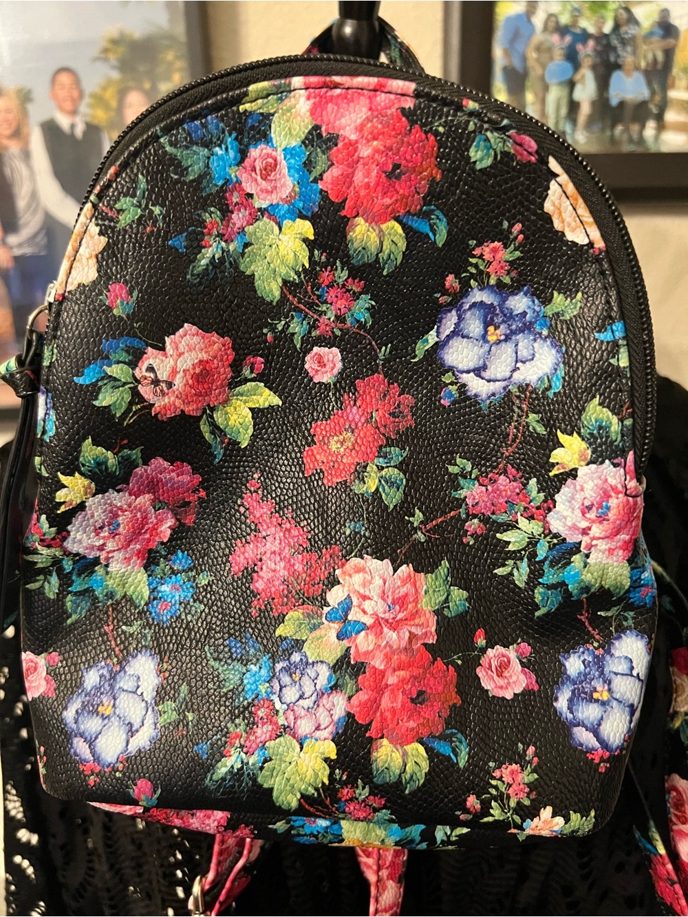 Floral Print Mini Backpack